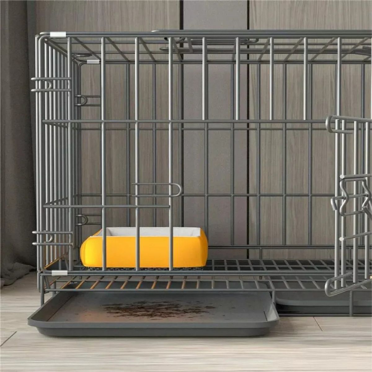 GENERICO - Jaula Para Mascotas Xxl Corral De Metal - Negro