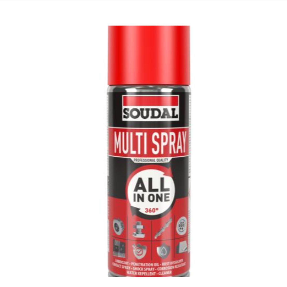 SOUDAL - Lubricante Multi Spray 8 En 1 Universal 400 Ml. Soudal