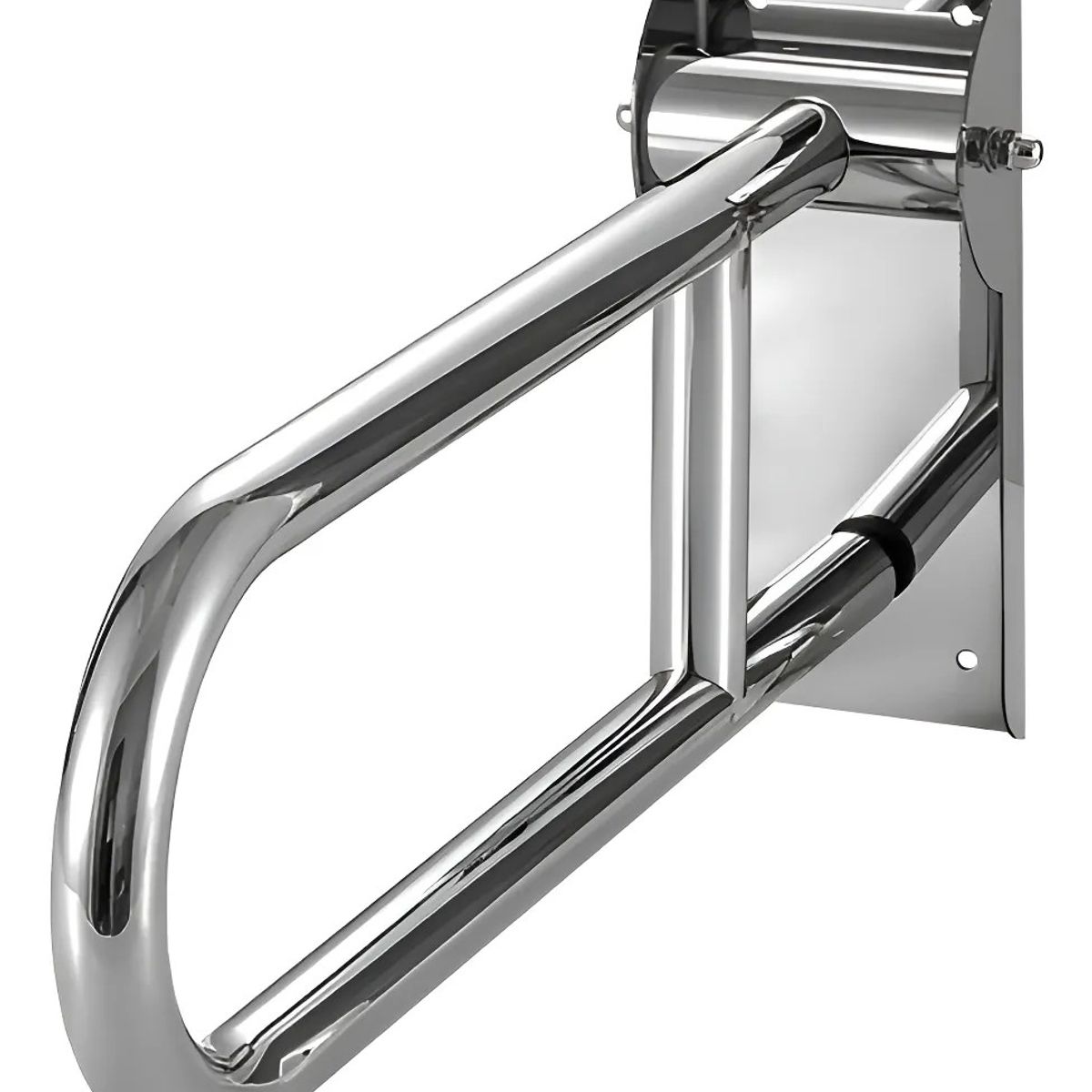 GENERICO - Barra De Seguridad Pasamano Abatible Para Minusvalidos 60 Cm Plateado