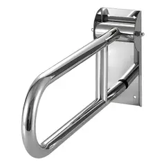GENERICO - Barra De Seguridad Pasamano Abatible Para Minusvalidos 60 Cm Plateado