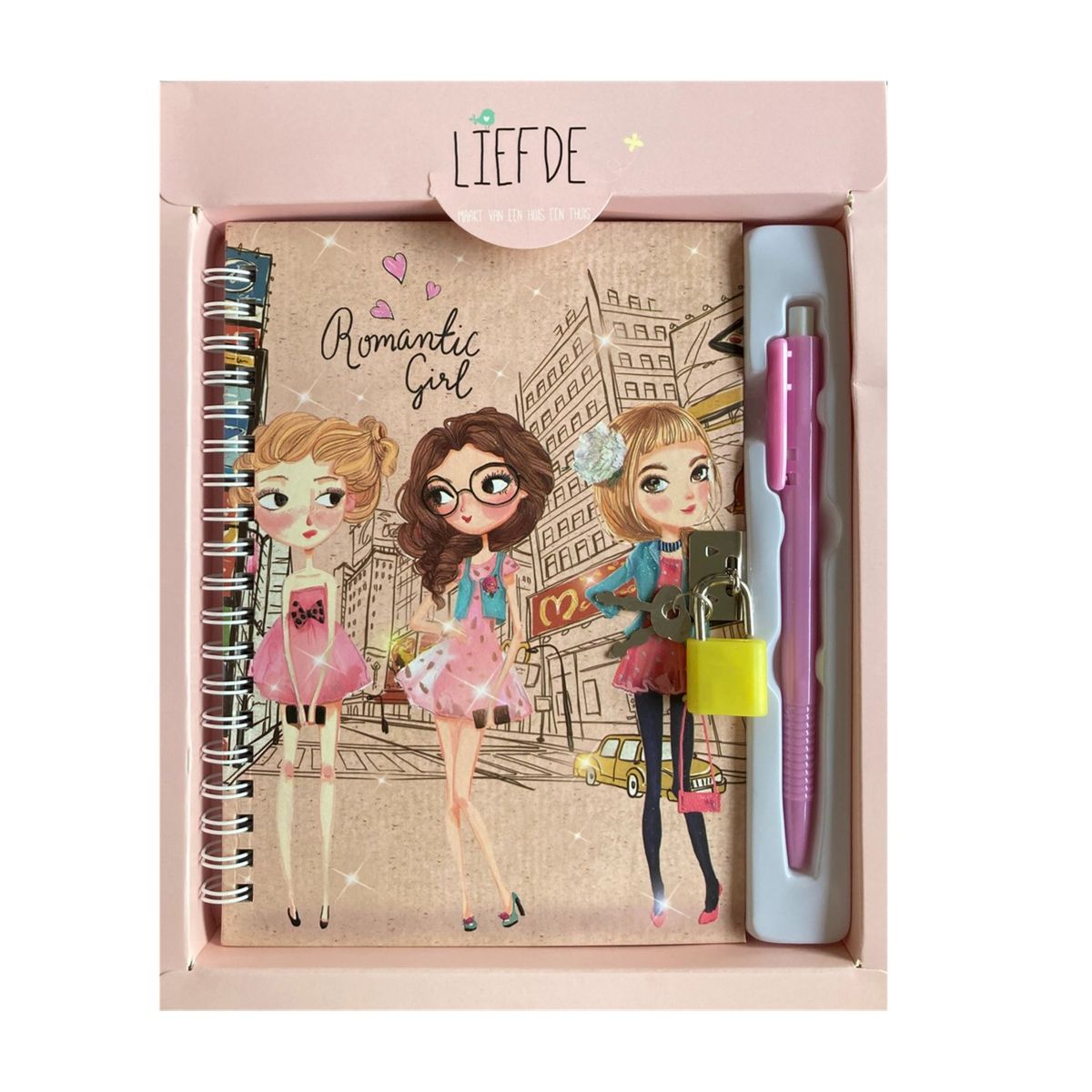 GENERICO - Diario de Vida Diseño  Tres amigas - Beige