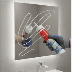 WURTH - Silicona Para Pegar Espejos Blanco 230 Ml.