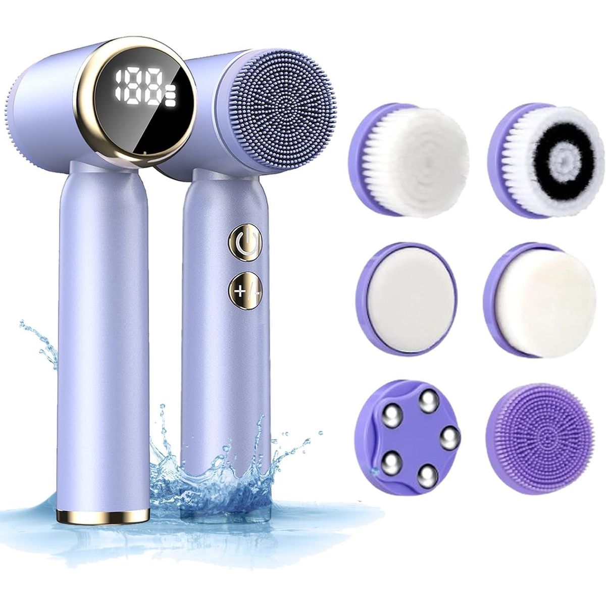GENERICO - Limpiador Facial Electrico Recargable Masajeador Exfoliante Imperfecciones de Silicona  Impermeable