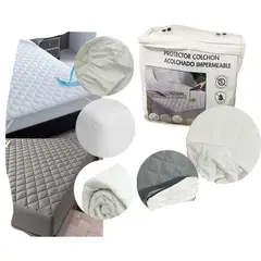 GENERICO - Cubre Colchon Impermeable 15plz 105x200+30cm