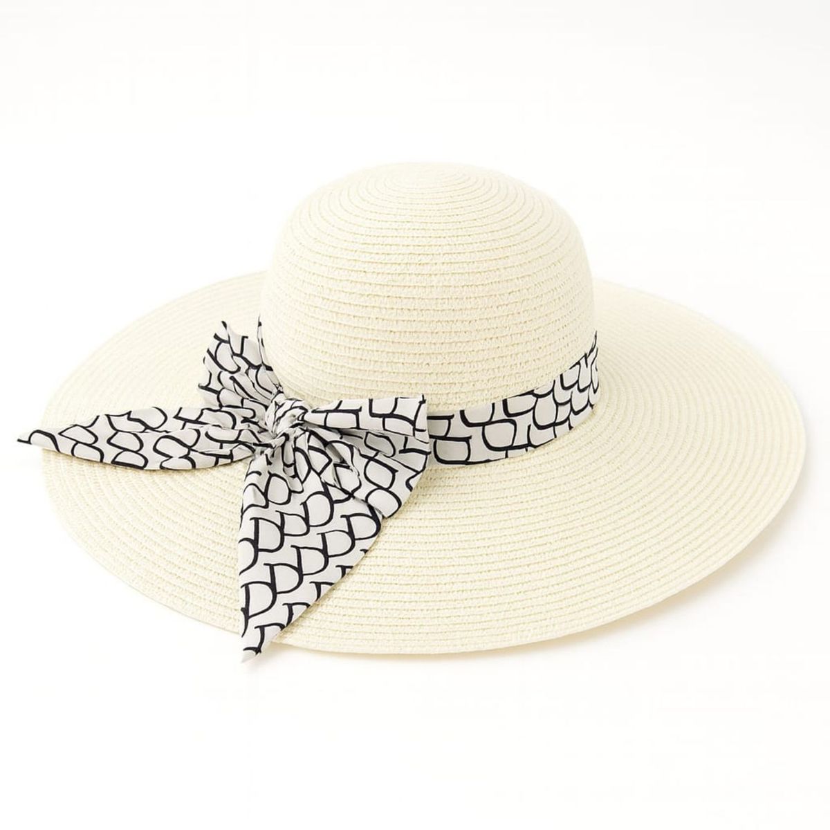 COLETTE - Sombrero Veraniego Ala Mediana Con lazo Estampado  D  Colores