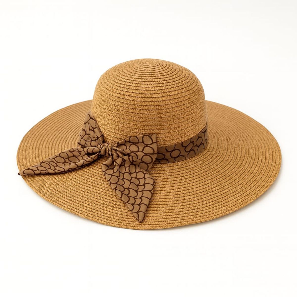 COLETTE - Sombrero Veraniego Ala Mediana Con lazo Estampado  D  Colores