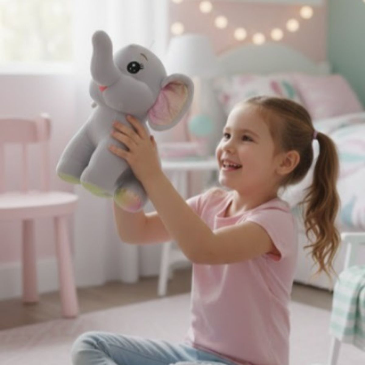 GENERICO - PELUCHE TIERNO ELEFANTE GRIS 40 CM GUISSEL