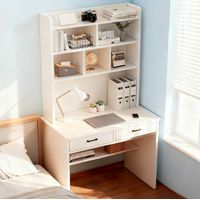 Escritorio Con Biblioteca Estanteria 80x180cm Cajón Oficina