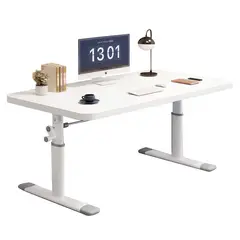 VIDITA - Escritorio Altura Ajustable Manual 120x65-90cm Ergonómico Regulable En Altura Trabajo