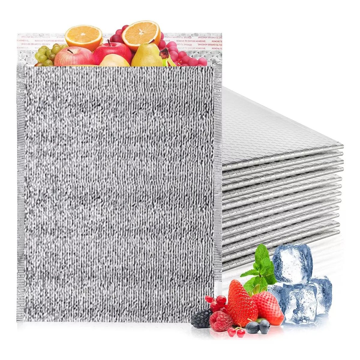 KUANGYE - Pack 10 Sobres Térmico Transportar Medicina, Etc. 22x 25cm