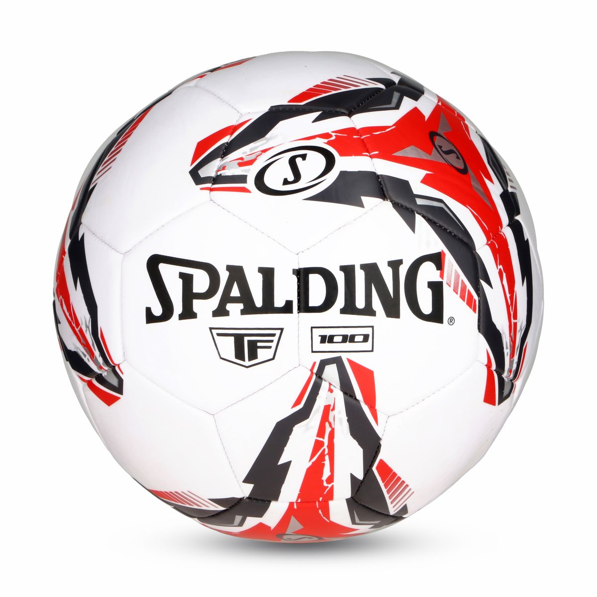 SPALDING - Pelota de Fútbol TF100 Spalding Blanco-Rojo