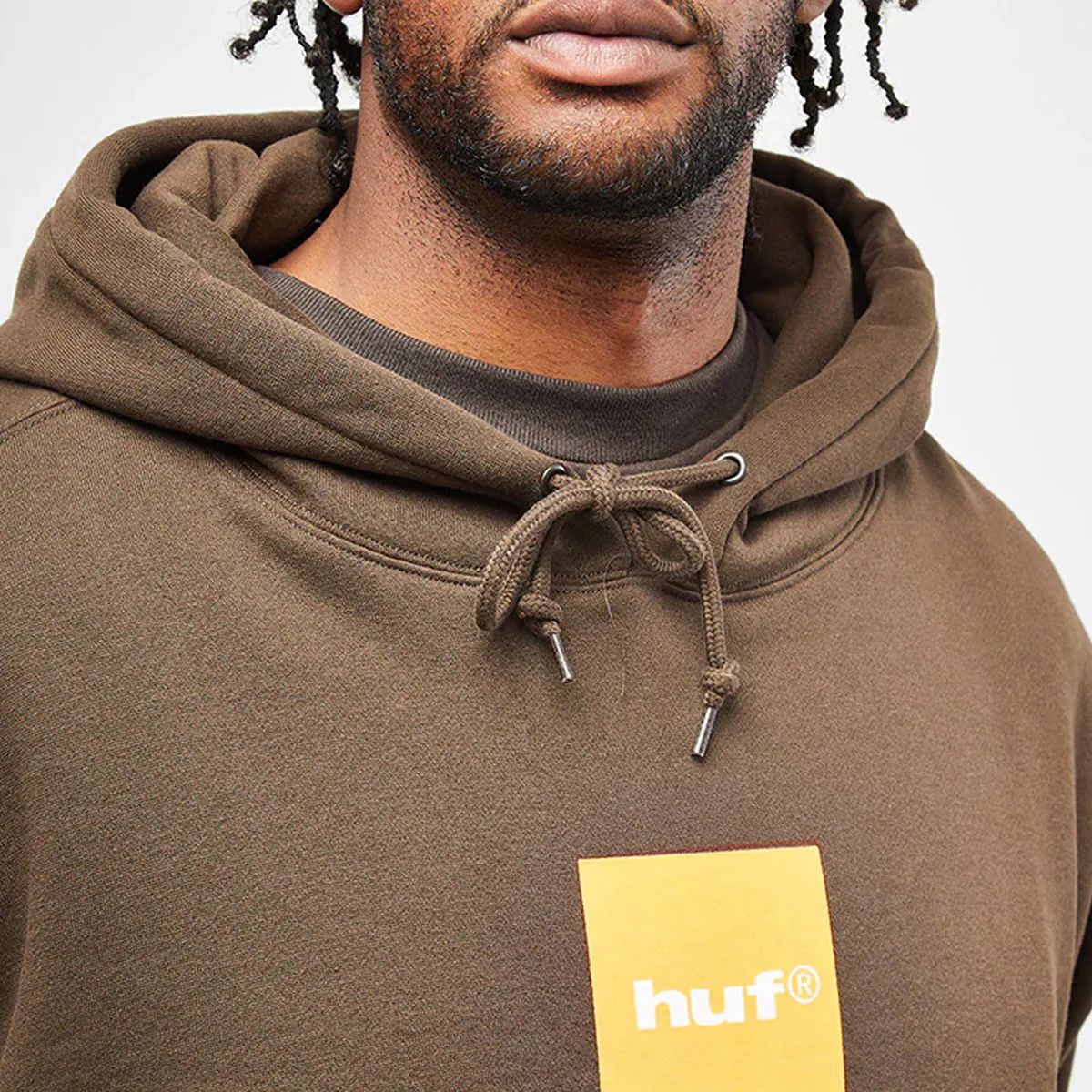 HUF - Polerón Café Hombre Algodón Huf 89 Box