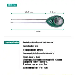 GENERAL - 3 En 1 Instrumento De Prueba Ambiental De Suelo