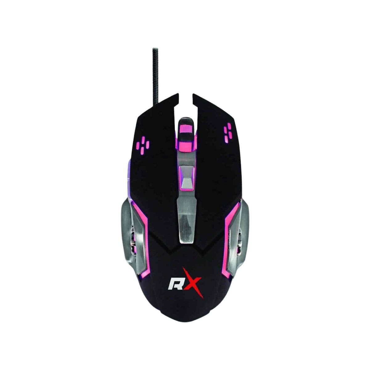 REPTILEX - Mouse Gamer Reptilex 5 3600 Dpi Retroiluminado Color Negro