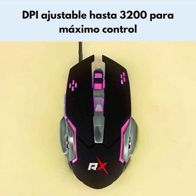 Imagen 2 del producto Mouse Gamer 5 3600 Dpi Retroiluminado Color Negro