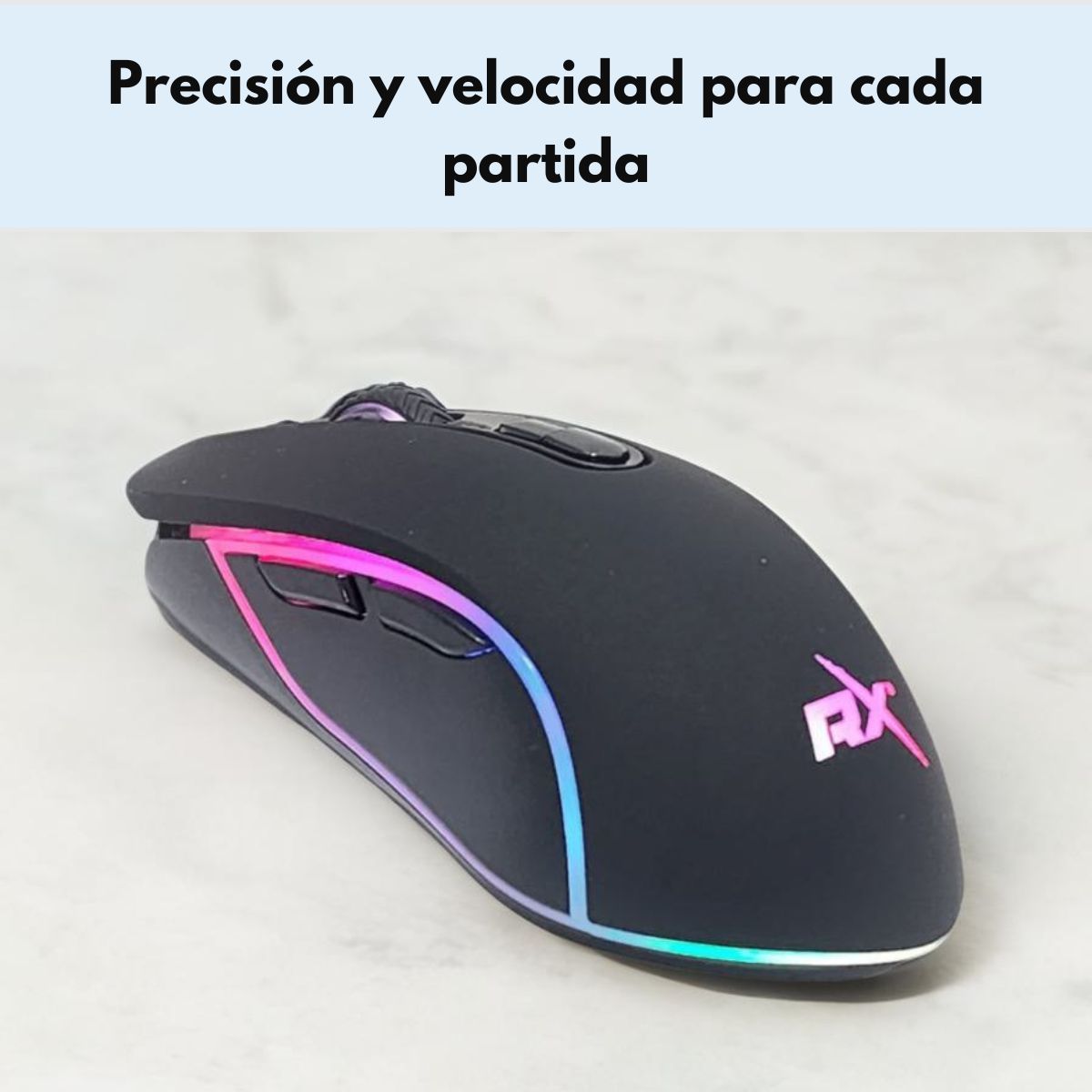 REPTILEX - Mouse Gamer Pro RGB Óptico Usb Reptilex RX0046