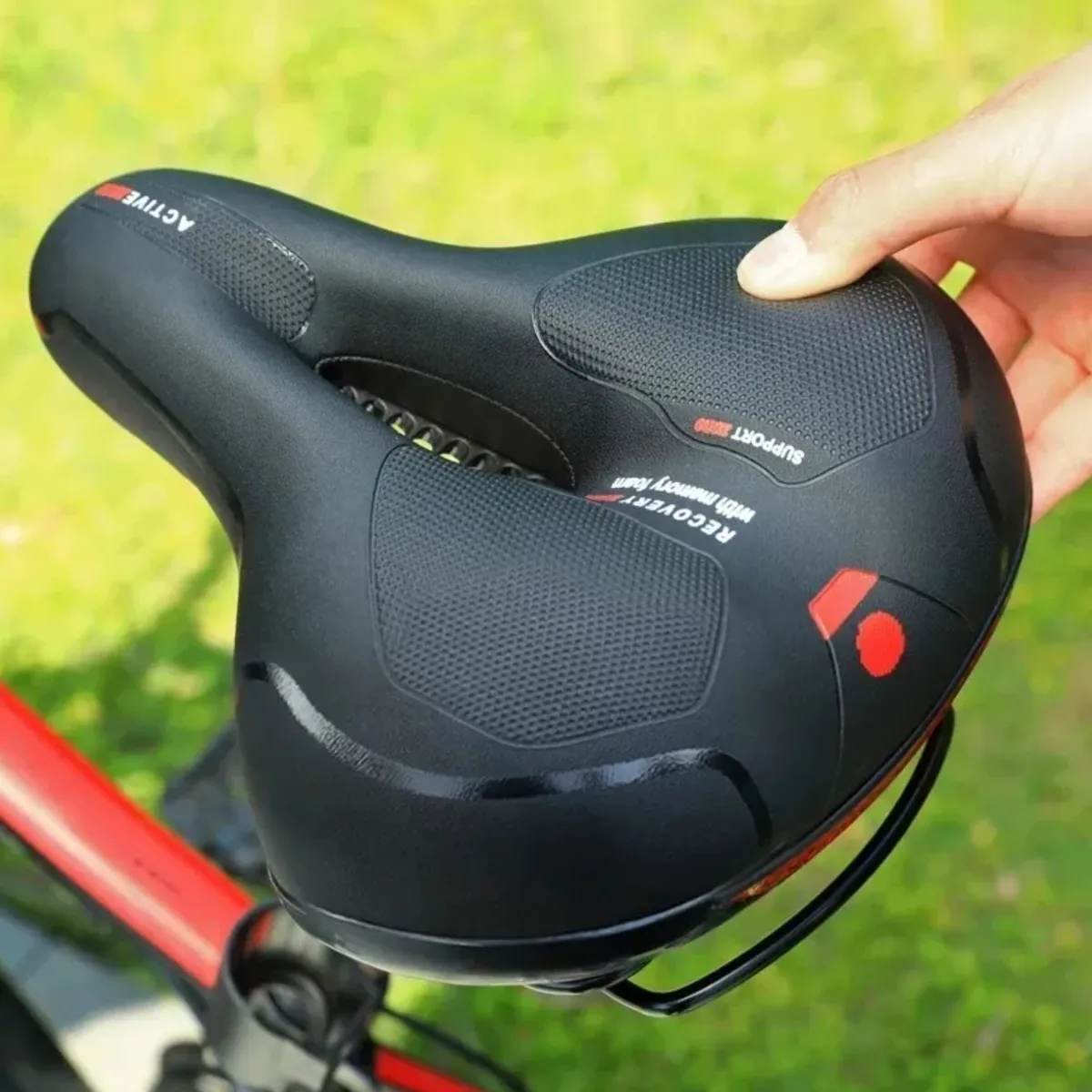 KINDA NICE - Cojín Hueco Transpirable Para Bicicleta Con Absorción De Imp