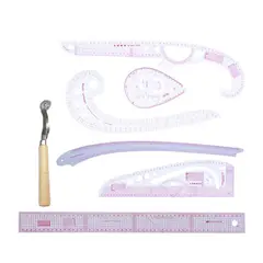 KINDA NICE - Regla Para Patronaje De Diseño De Ropa 7 Piezas