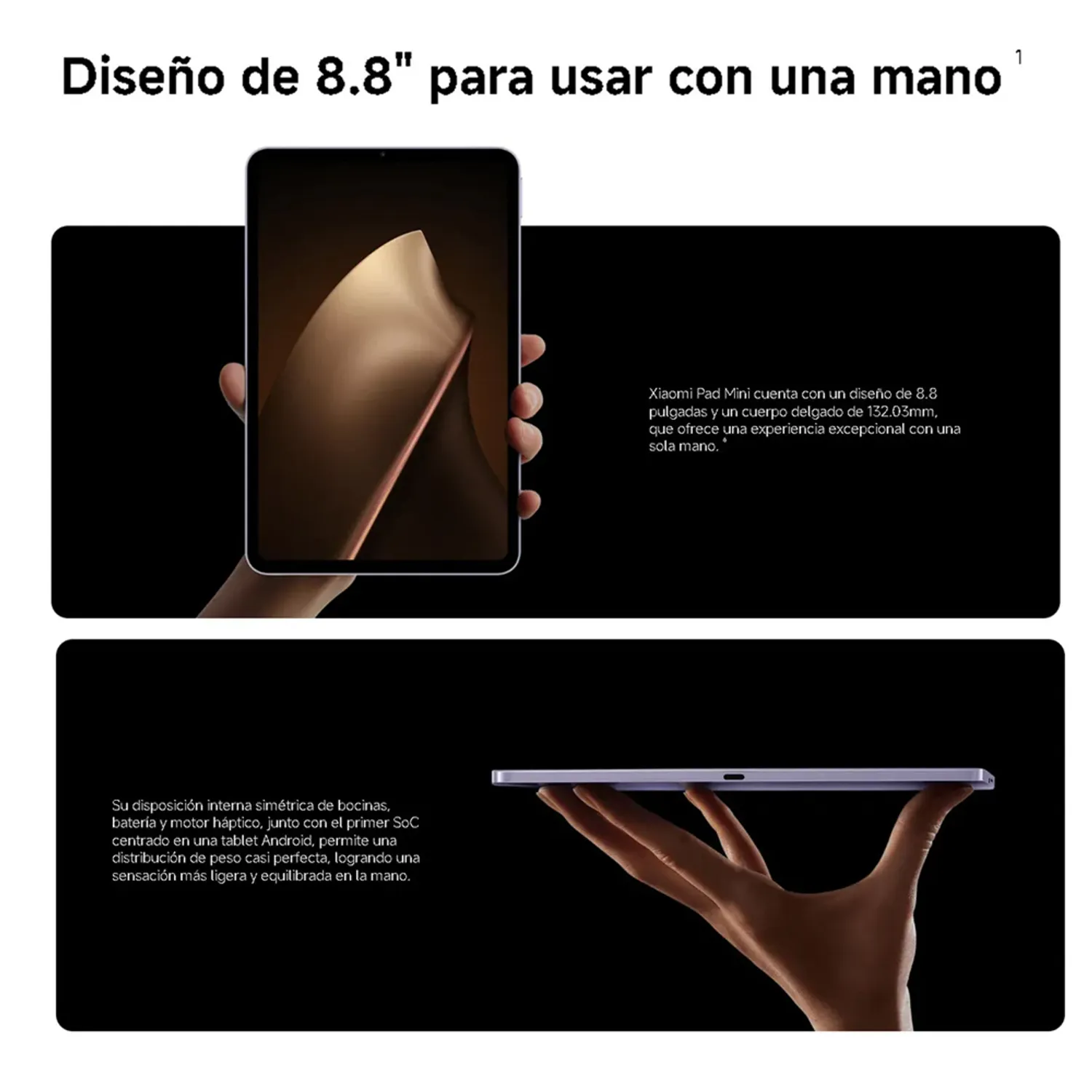 XIAOMI Tablet Xiaomi pad mini WIFI 8GB 256GB Negro 25079RPDCG