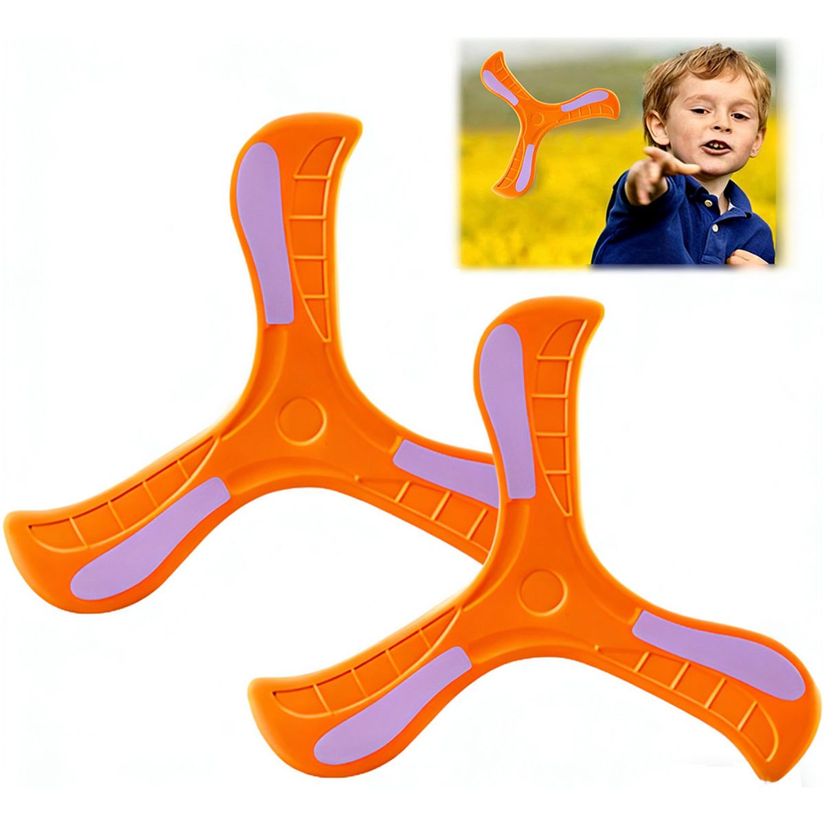 GENERICO - Niños Al Aire Libre 2 Boomerang Juguetes Parque- Naranja