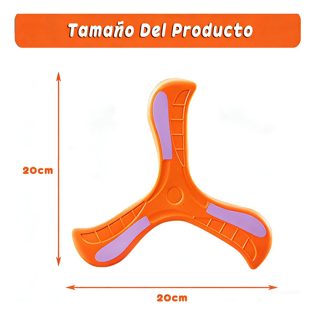 GENERICO - Niños Al Aire Libre 2 Boomerang Juguetes Parque- Naranja