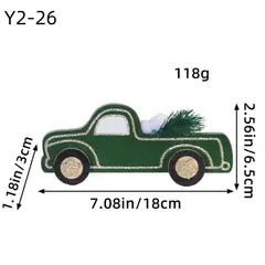 GANGLIAN - Camión de Madera Decorativo 18cm Verde - Adorno Hogar y Regalo para Cumpleaños