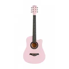 HENDRIX - Guitarra Acústica 39 Pulgadas + Funda Rosado