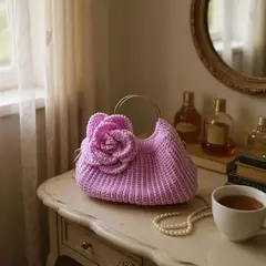 GENERICO - Bolso artesanal de crochet Modelo Avellano