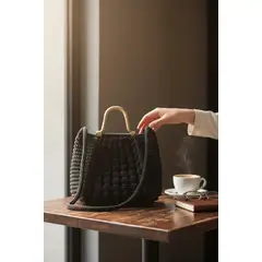 GENERICO - Bolso artesanal de crochet Modelo Mitraria