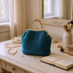 GENERICO - Bolso artesanal de crochet Modelo Arrayan
