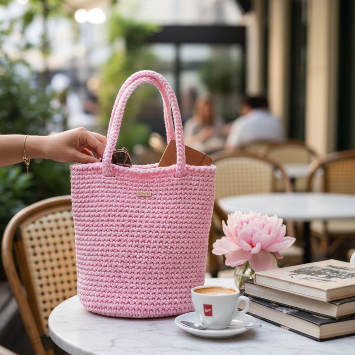 GENERICO - Bolso artesanal de crochet Modelo Ulmo