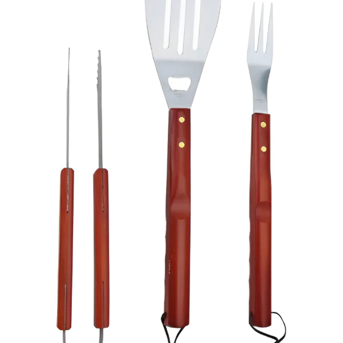 GENERICO - Set Parrillero Asado  Pack X3 Utensilio