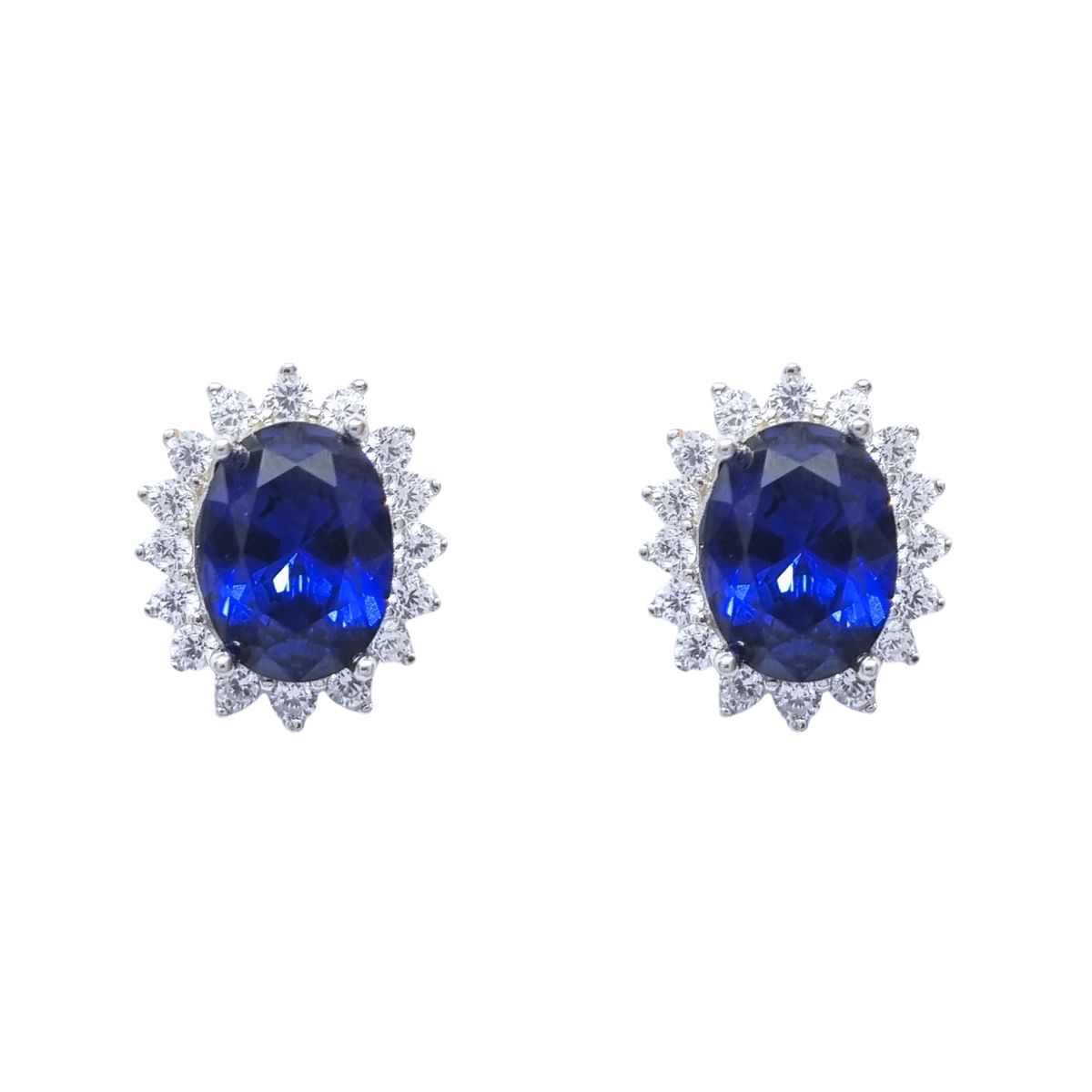 JOYAS LANDEROS - Aros Lady Amatista/Zafiro Plata 925