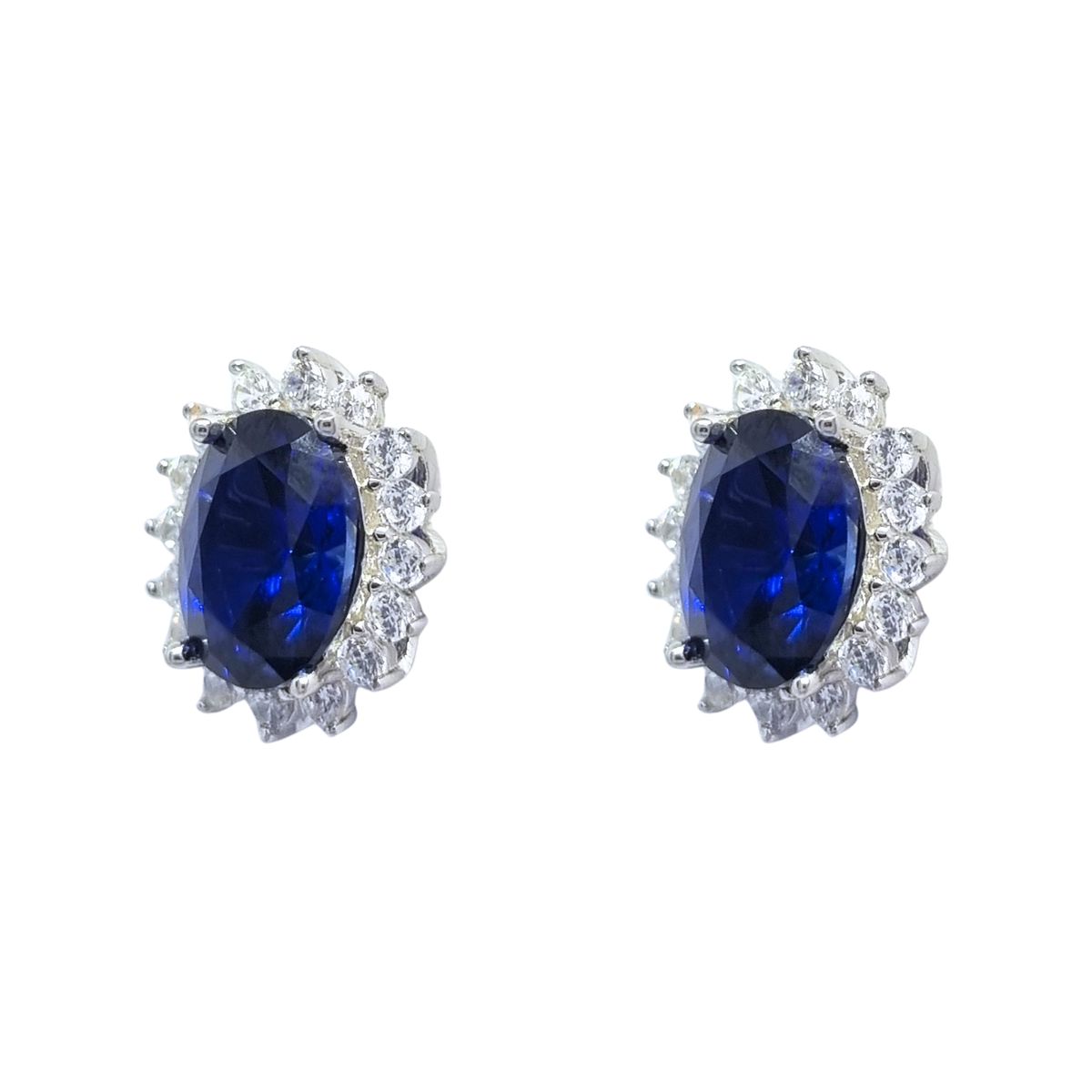 JOYAS LANDEROS - Aros Lady Amatista/Zafiro Plata 925