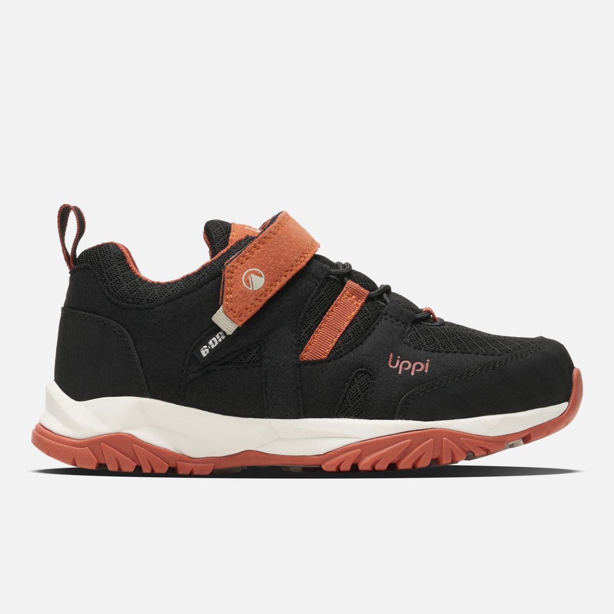 LIPPI - Zapato Niño Tellus Low Kids Negro / Naranjo Lippi