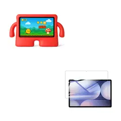 JOIGO - Carcasa Niños AntiGolpe EV Para Tab Samsung A11 Plus lami Rojo