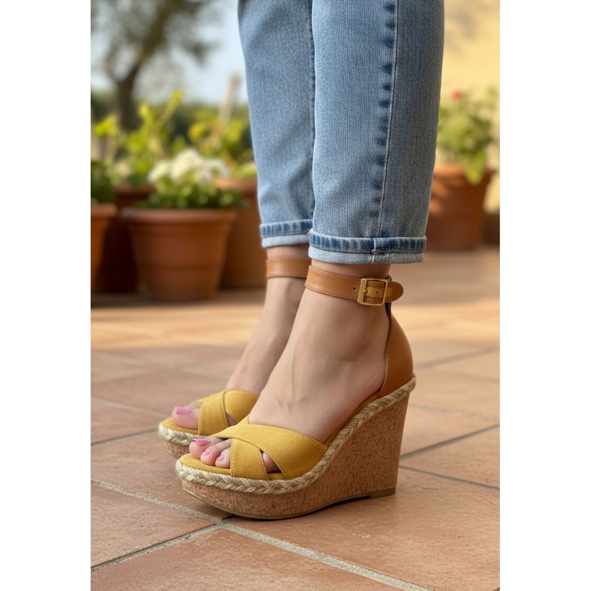SNOOPY - Sandalias Mujer Taco Chino M527
