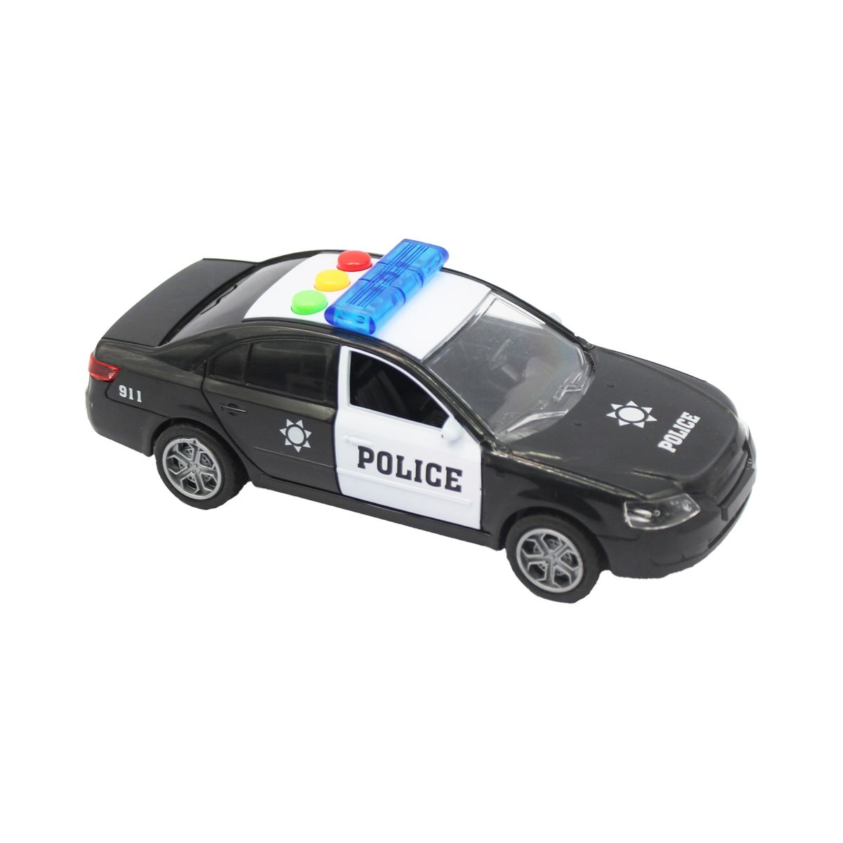 DBLUE - Juguete Auto Policía Patrulla Luces Sonido Fricción DBG1675