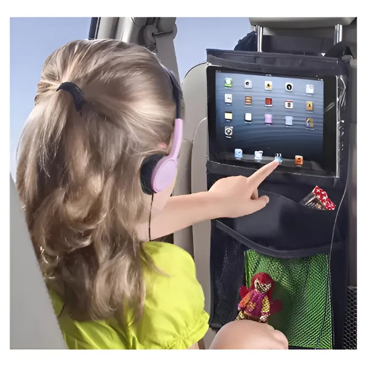 GENERICO - Protector Organizador Respaldo Auto Tablet