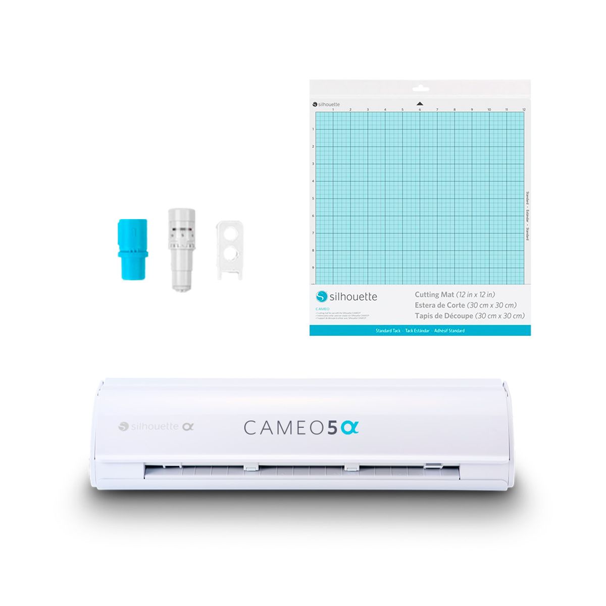 SILHOUETTE - Nuevo Kit inicio Silhouette Cameo 5 Alpha White + Plancha Mini Hoby