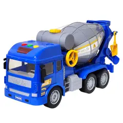DBLUE - Juguete Camión Hormigonera Luz Sonido Fricción DBG1678 Azul