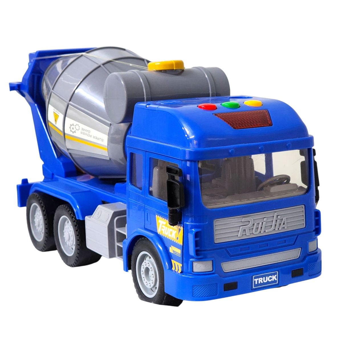 DBLUE - Juguete Camión Hormigonera Luz Sonido Fricción DBG1678 Azul