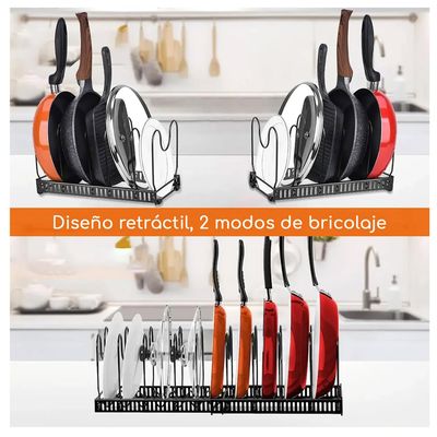 Imagen 2 del producto Organizador De Sartenes Y Ollas Con Compartimentos Ajustable