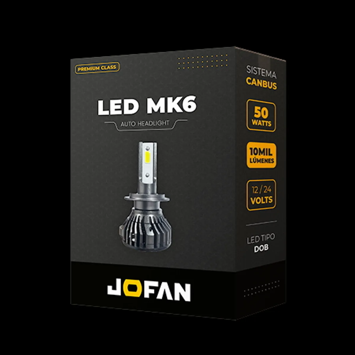 GENERICO - KIT LED MK6 JOFAN H3 DC12-24V 10000 LM 50W LED DOB SISTEMA CANBUS