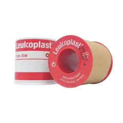 LEUKOPLAST - Cinta Adhesiva Quirúrgica 5 cm x 5 m – Color Beige