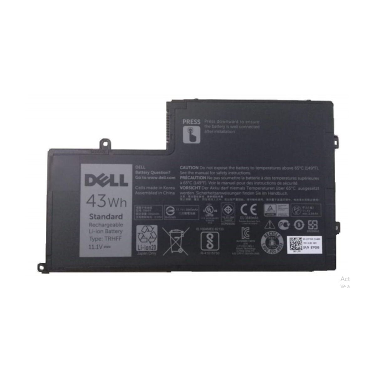 DELL - BATERIA DELL INSPIRON SERIES 14, 15 PARTE TRHFF