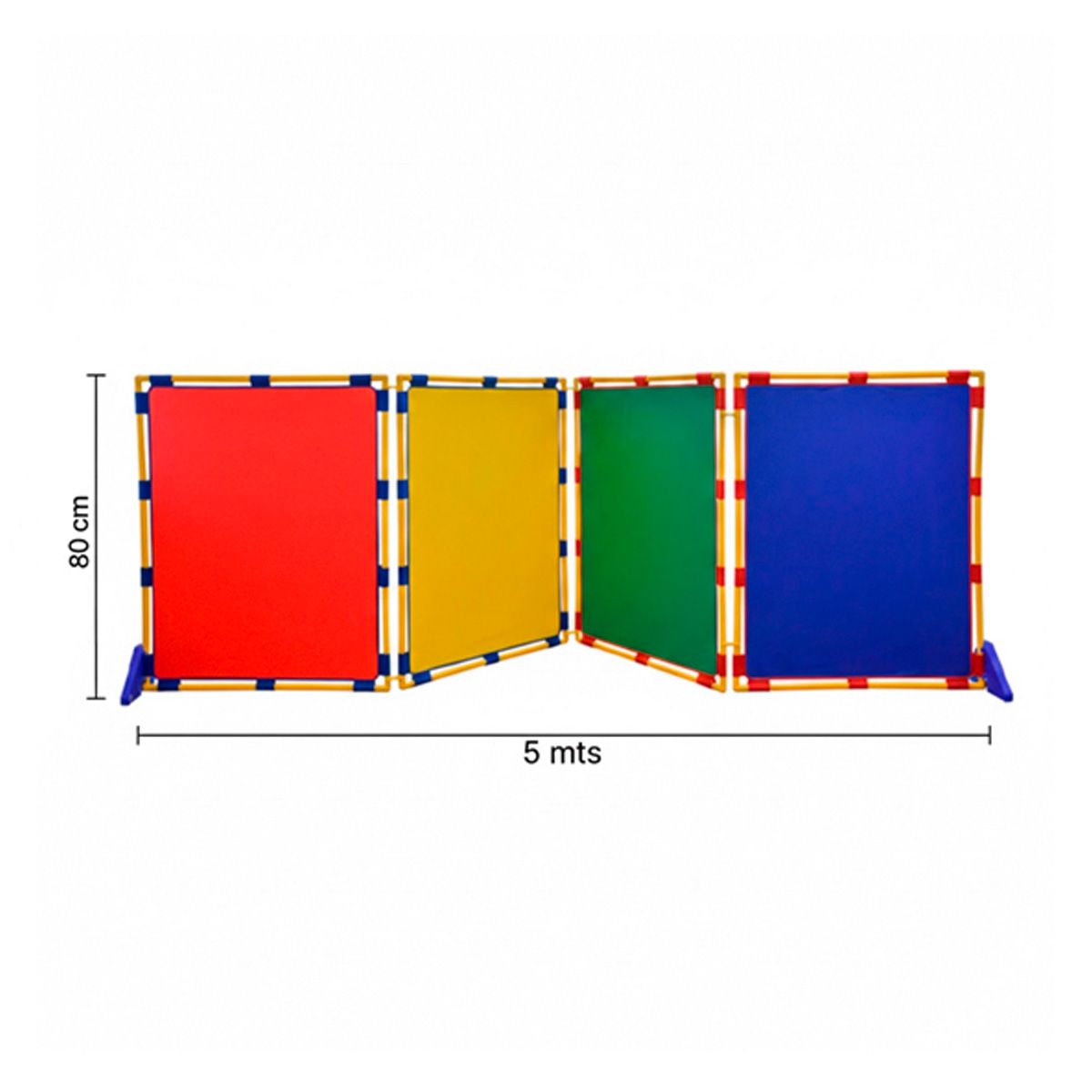 SDFIT - Set De 4 Paneles Grandes Infantiles Colores Play Panel Multicolor