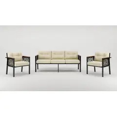 GENERICO - Juego de Living de Terraza Melisa Beige, 5 Personas