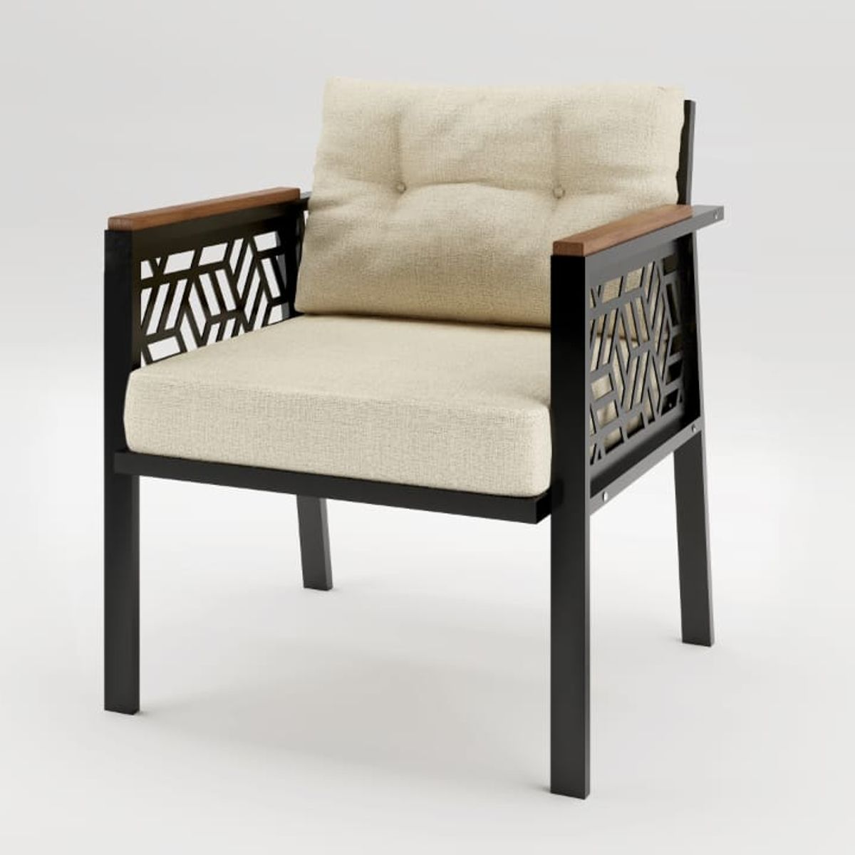 GENERICO - Juego de Living de Terraza Melisa Beige, 5 Personas