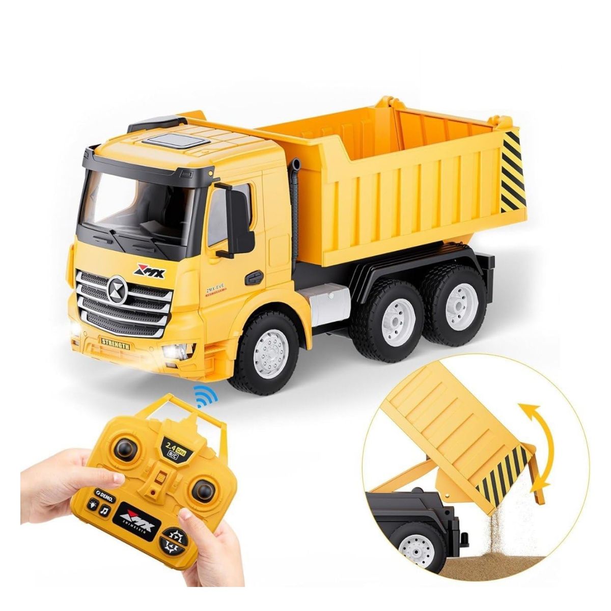 DBLUE - Juguete Camión Carga RC 9 Canales Batería Recargable DBG1694